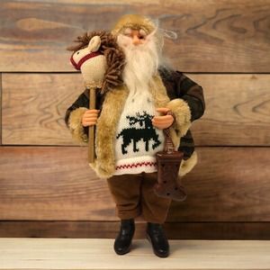 Christmas‎ 16” Santa Figure Celebrate It Rustic Decoration 233026